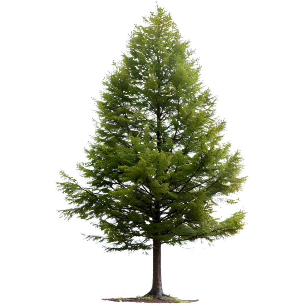 a single pine tree transparent background png