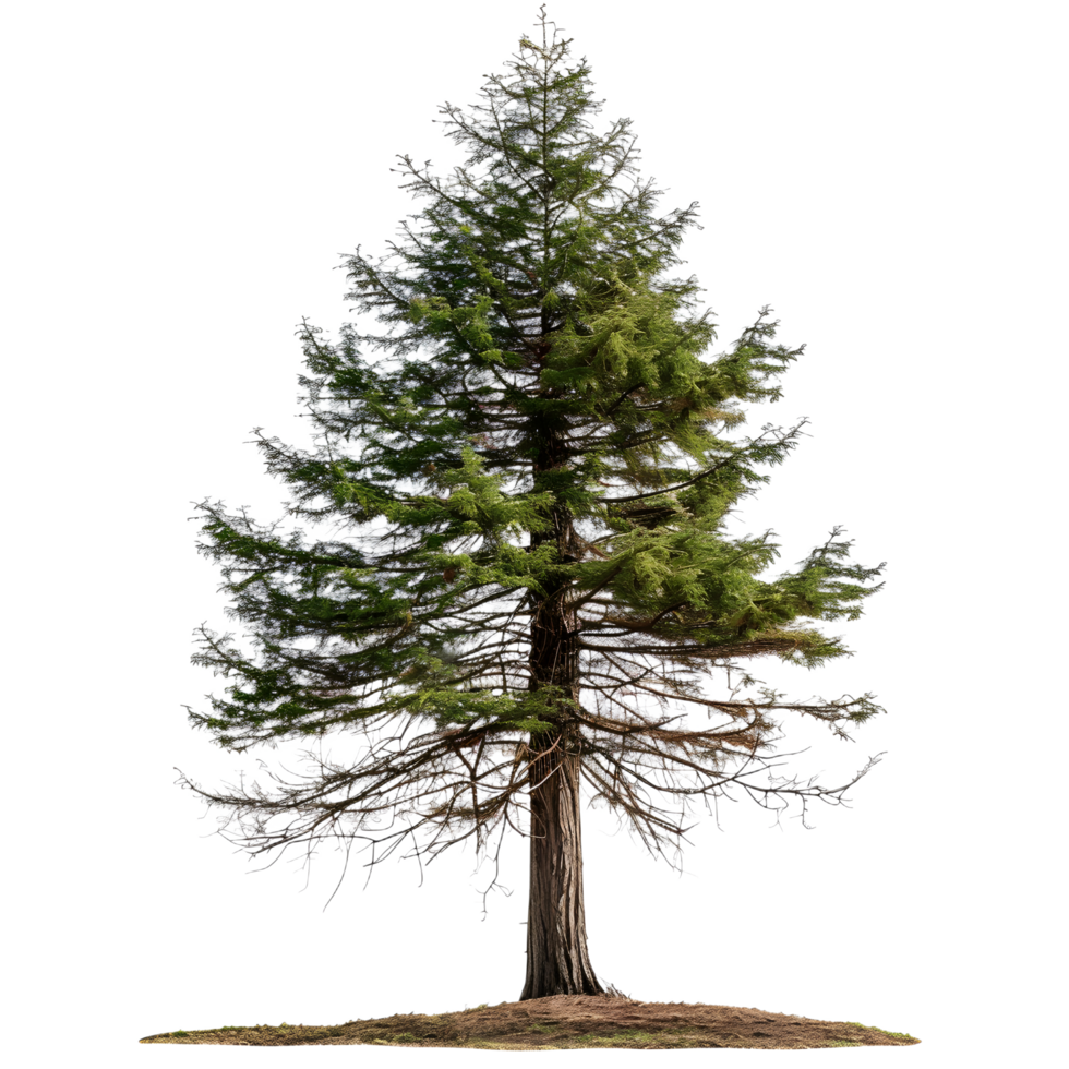 a single pine tree transparent background png
