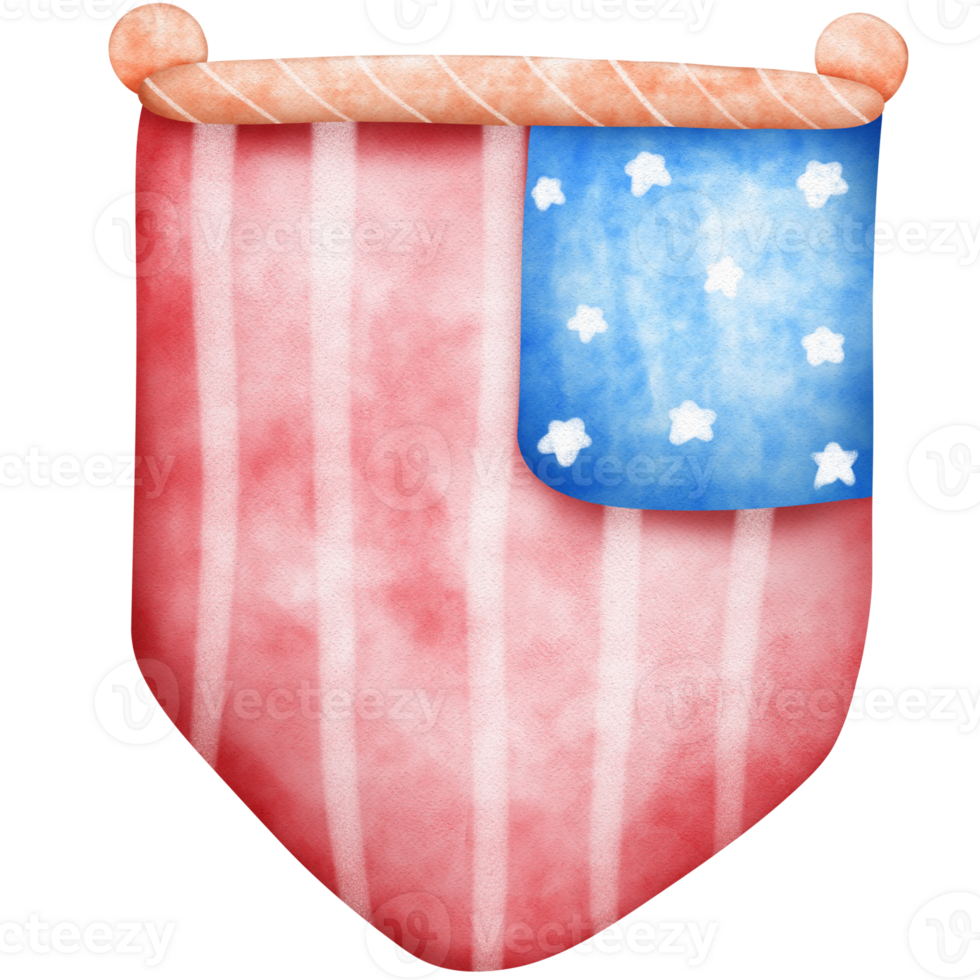Happy 4th of July USA Independence Day elements set png