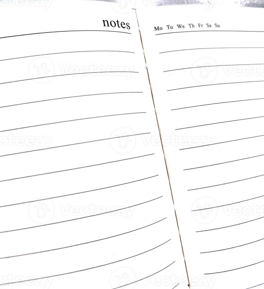 texture and background of blank striped paper sheets photo