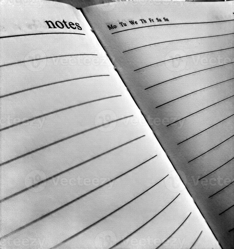texture and background of blank striped paper sheets photo