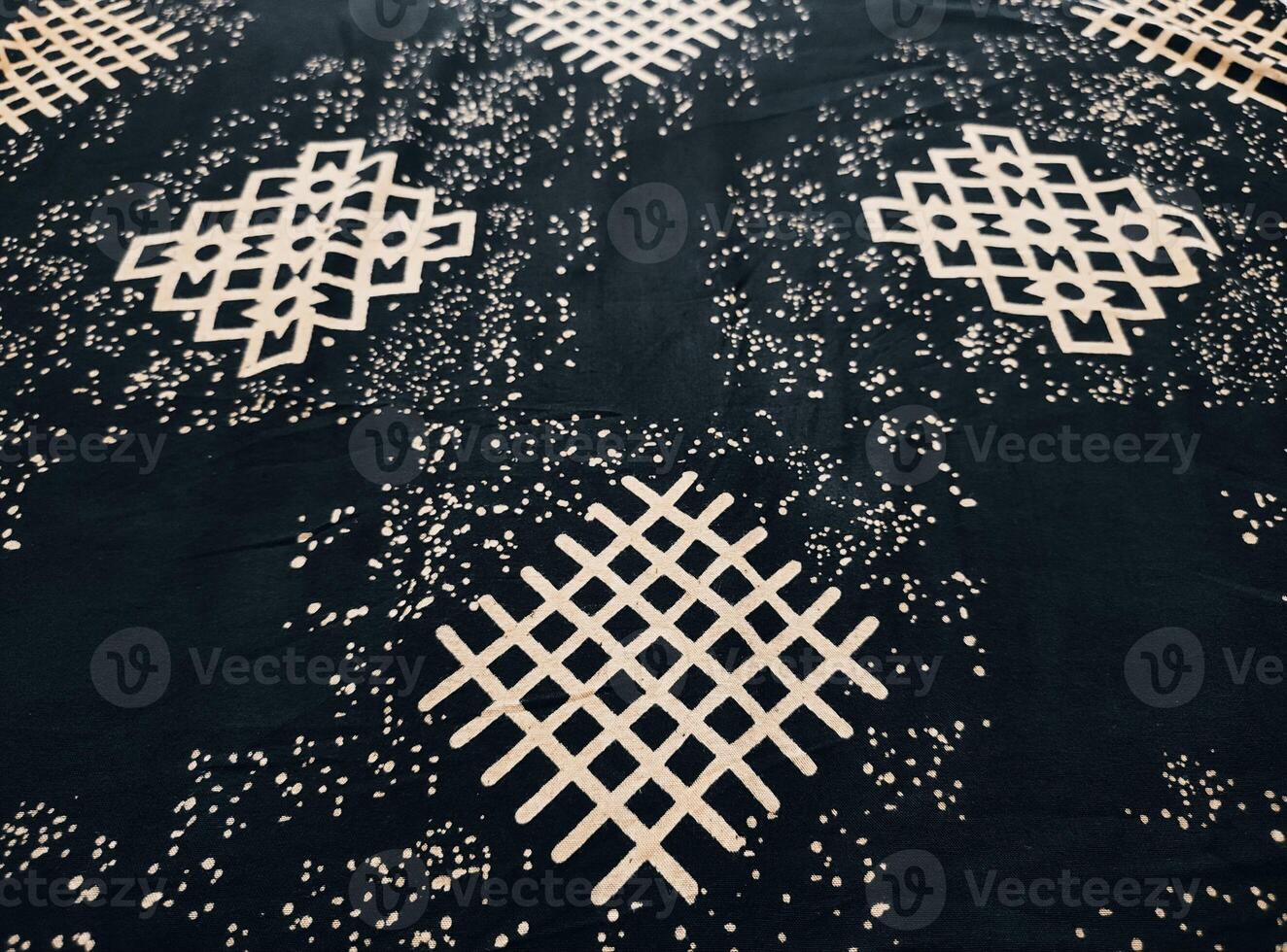 texture, pattern and background of fabric with a geometric box pattern photo
