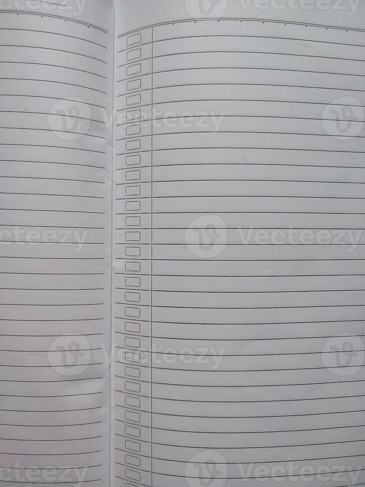 texture and background of blank striped paper sheets photo
