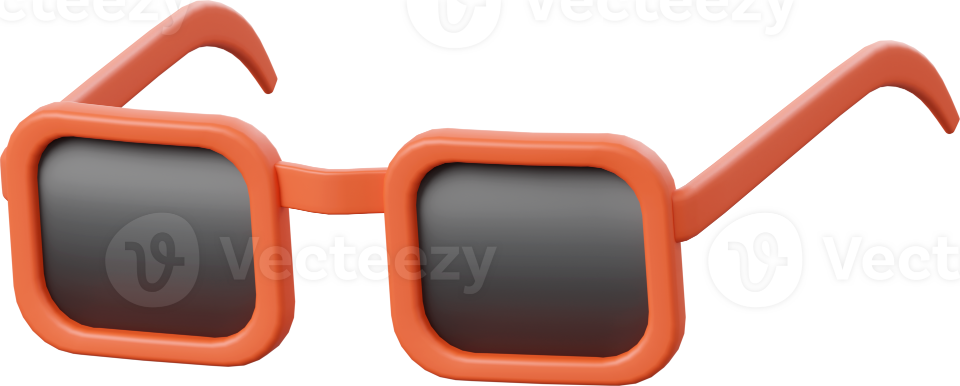 Sun glasses, 3d illustration of Summer concept png
