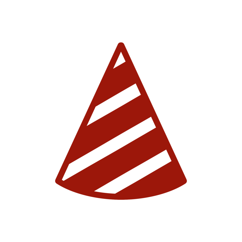 Birthday party hat icon with simple and modern design png
