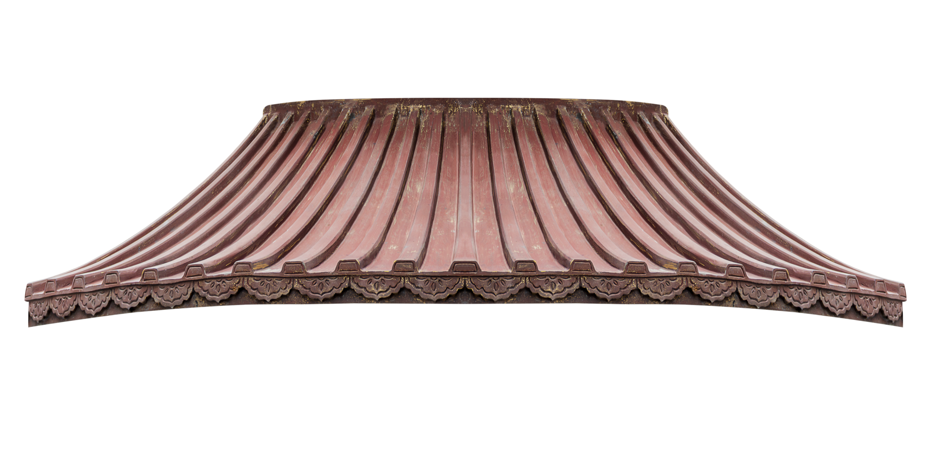 Brown chinese style roof png