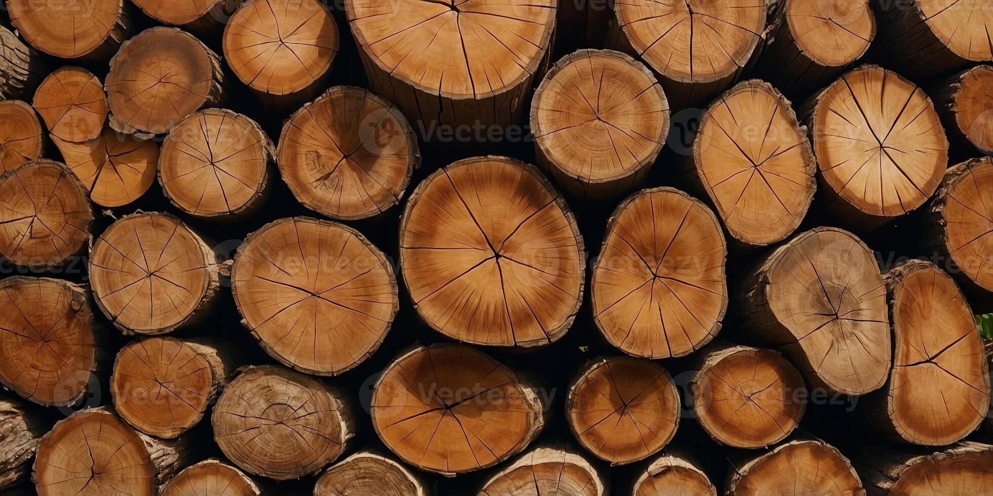 Close up view of pieces of teak wood stump background. . photo