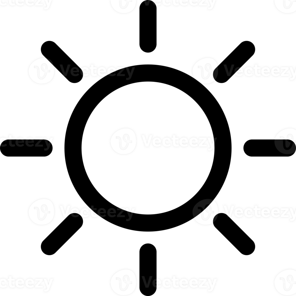 Sun icon for your web design logo ui illustration 48335766 png