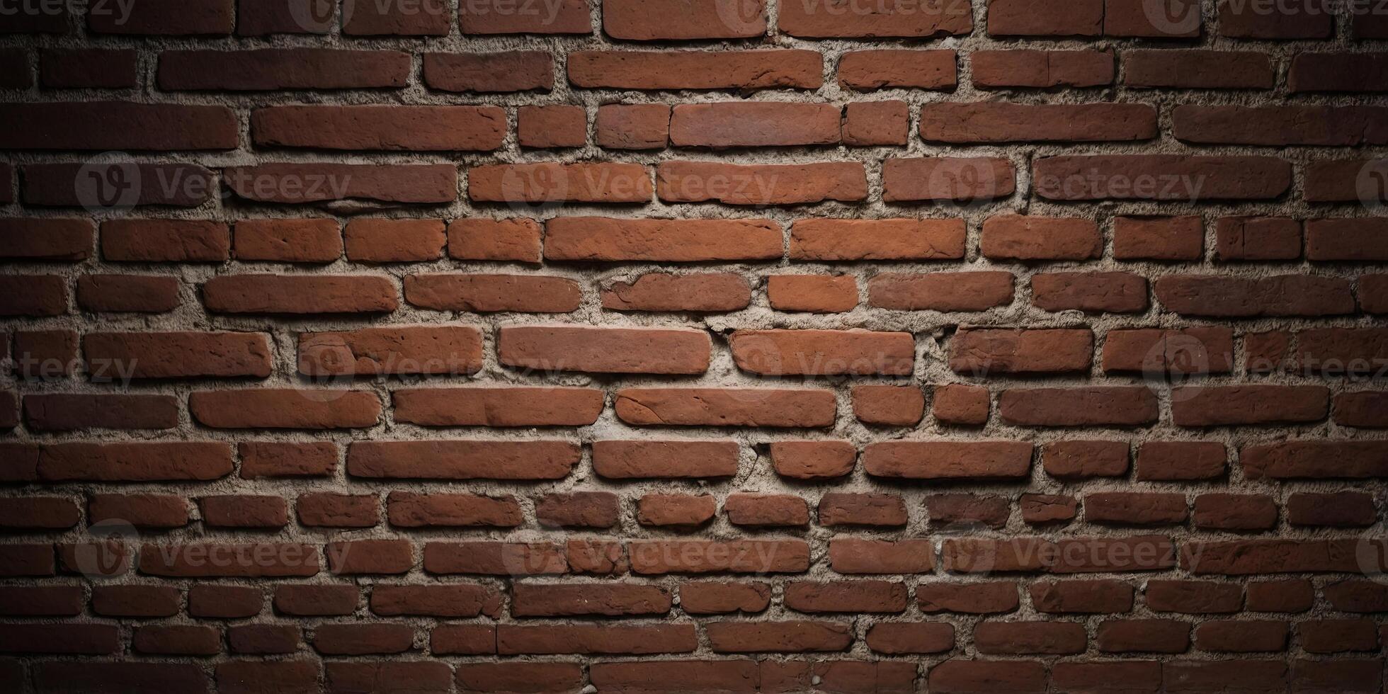 Discover the understated elegance of a simple brown brick wall background, presented in a refined artistic style. photo