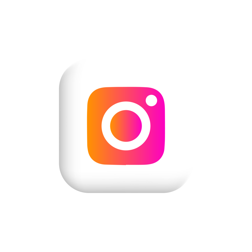 Instagram logo icon. Instagram screen social media and social network interface template. png