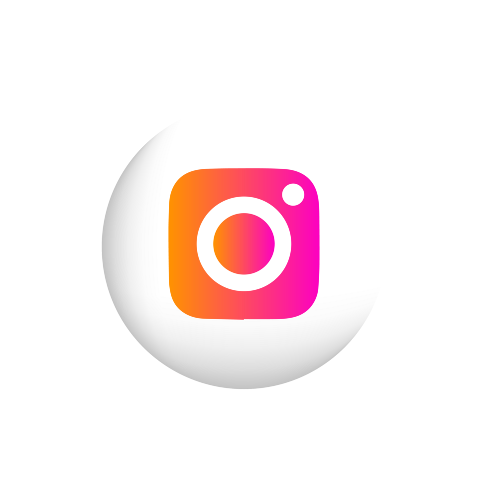 Instagram logo icon. Instagram screen social media and social network interface template. png