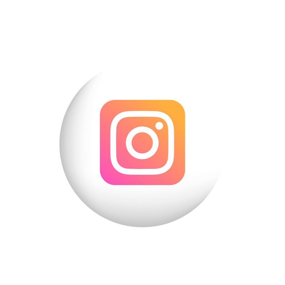 Instagram logo icon. Instagram screen social media and social network interface template. png