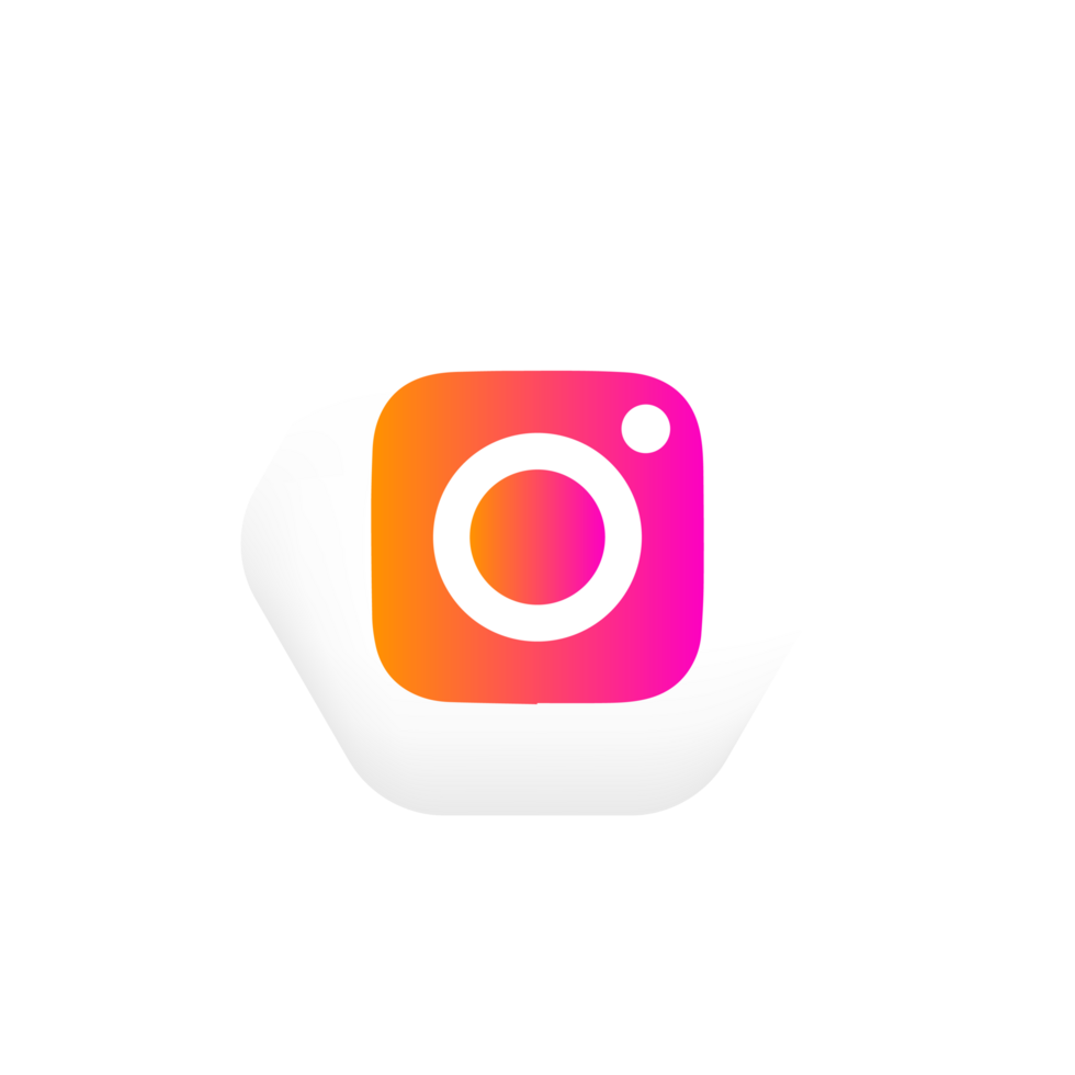 Instagram logo icon. Instagram screen social media and social network interface template. png