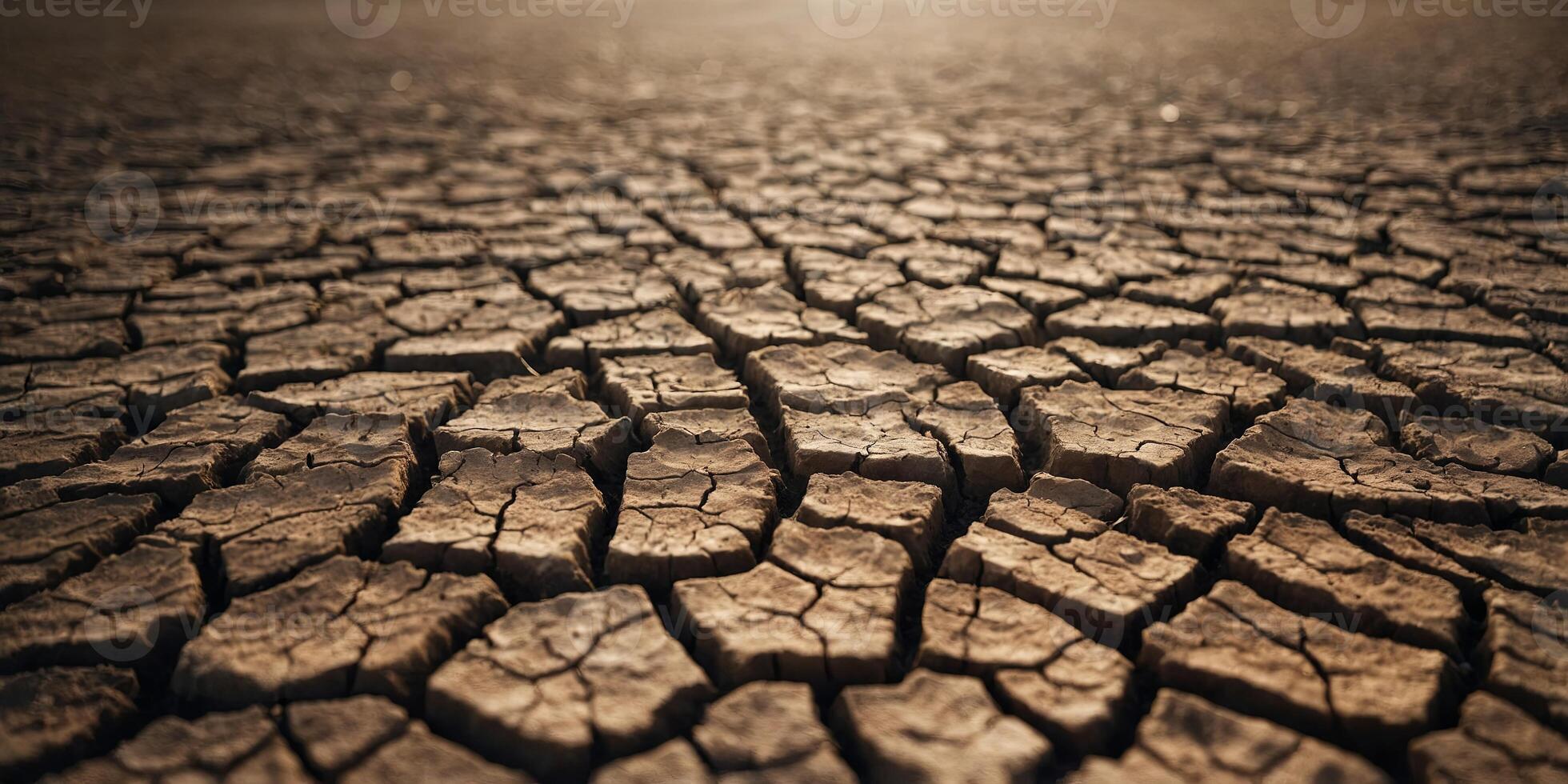 Global warming issue, ground land are dry, drought conditions. photo