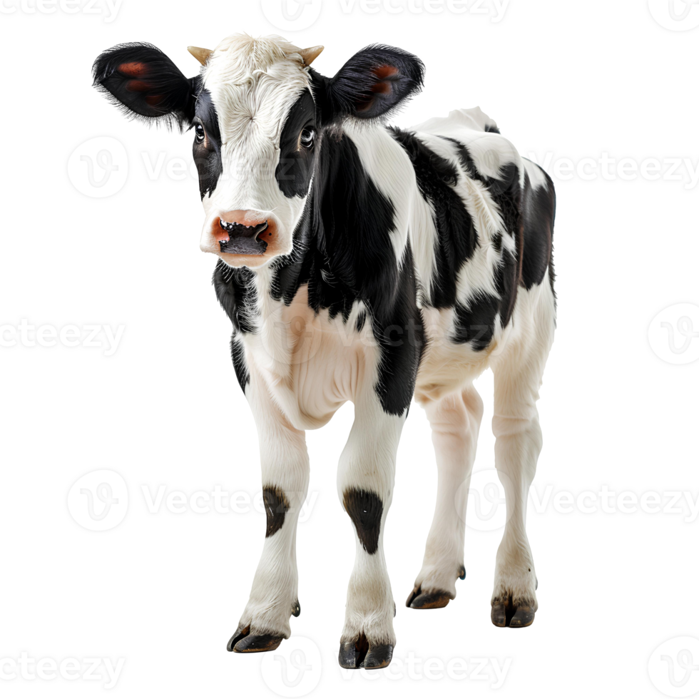 Cow . Cow looking into the camera isolated. Cow animal png
