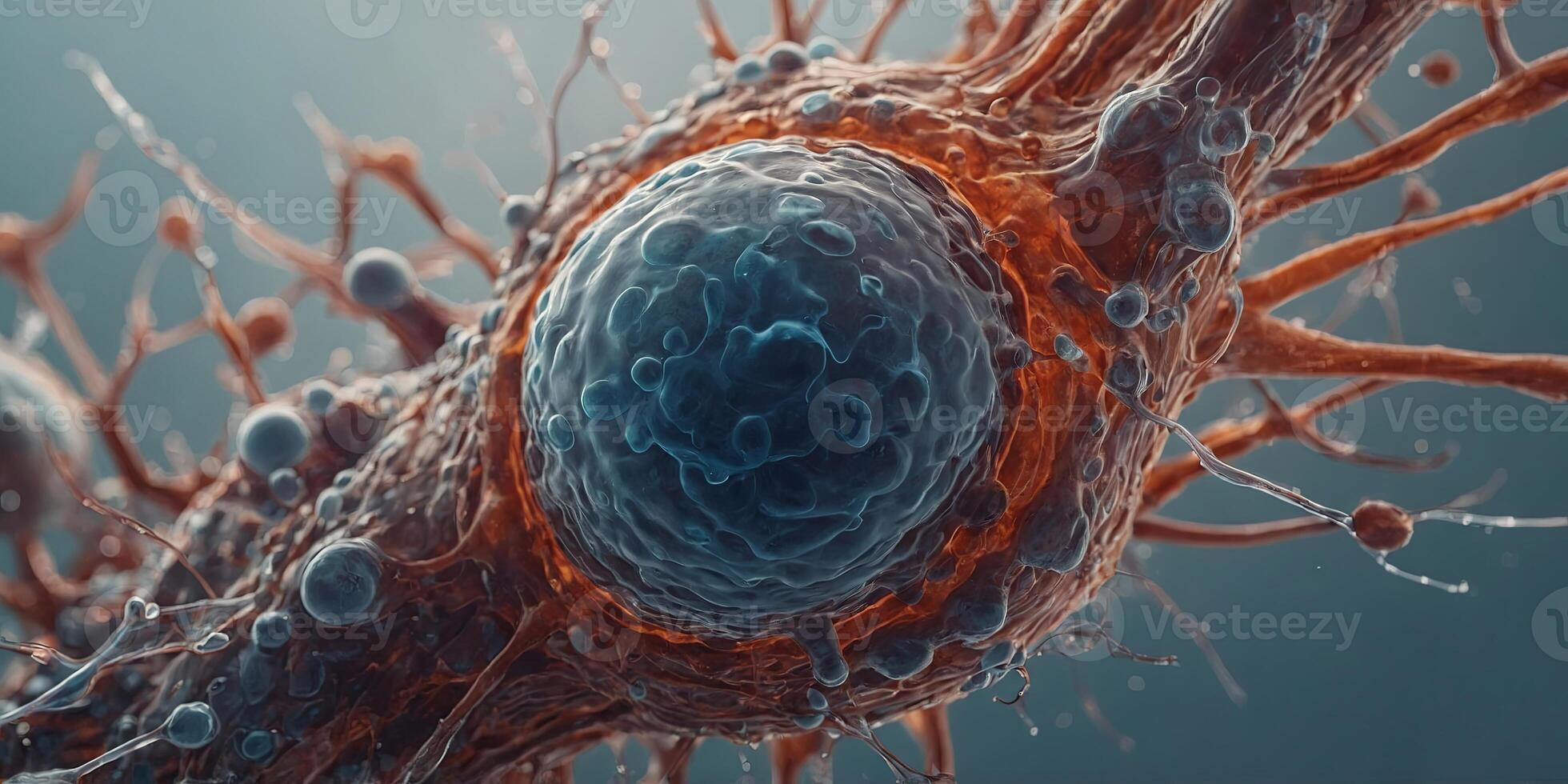Macro image of human prostate gland, showcasing prostatic fluid and male reproductive system. photo