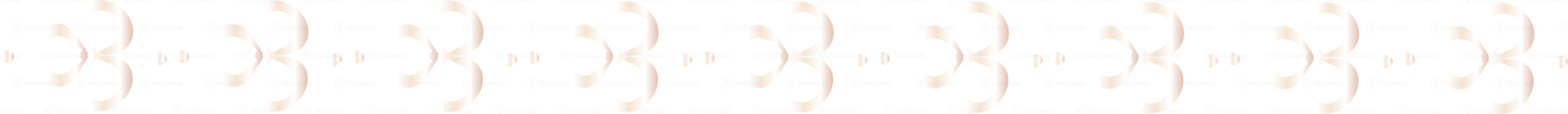 Clover leaf line border illustration on transparent background. png