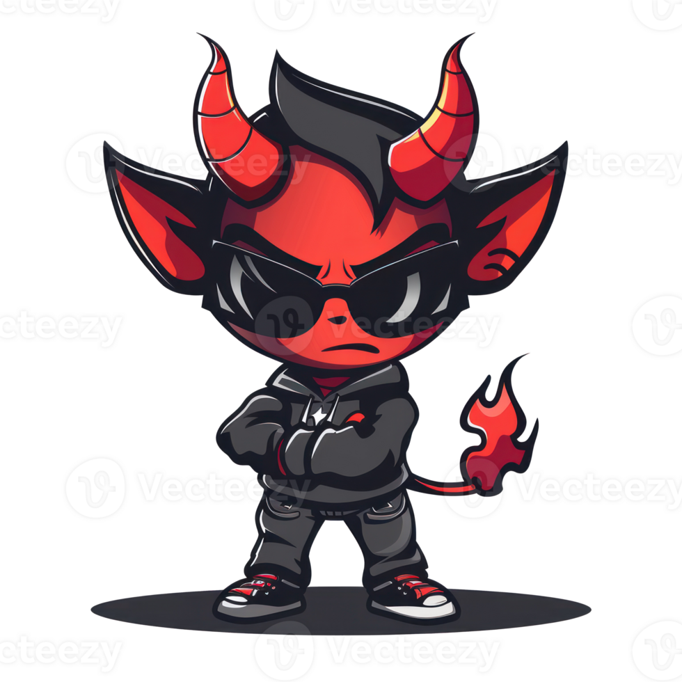 devil monster character for your tshirt png