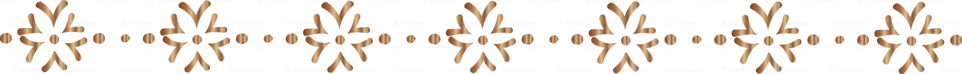Flower line border illustration on transparent background. png