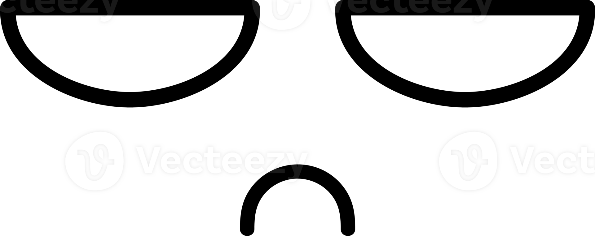 Angry face emoji illustration on transparent background. png