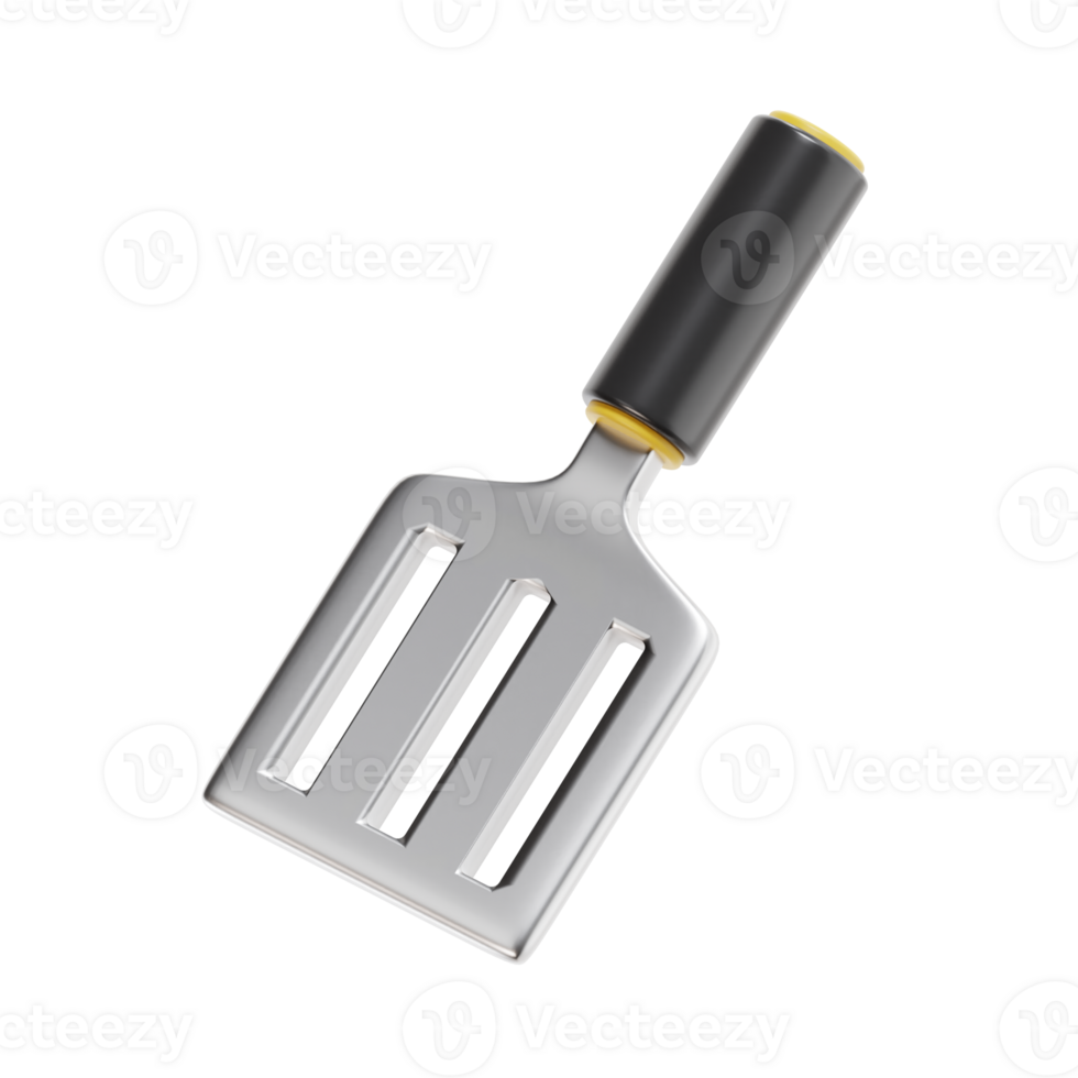 spatula 3d icon, transparent background png