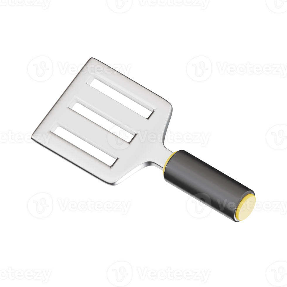 spatula 3d icon, transparent background png