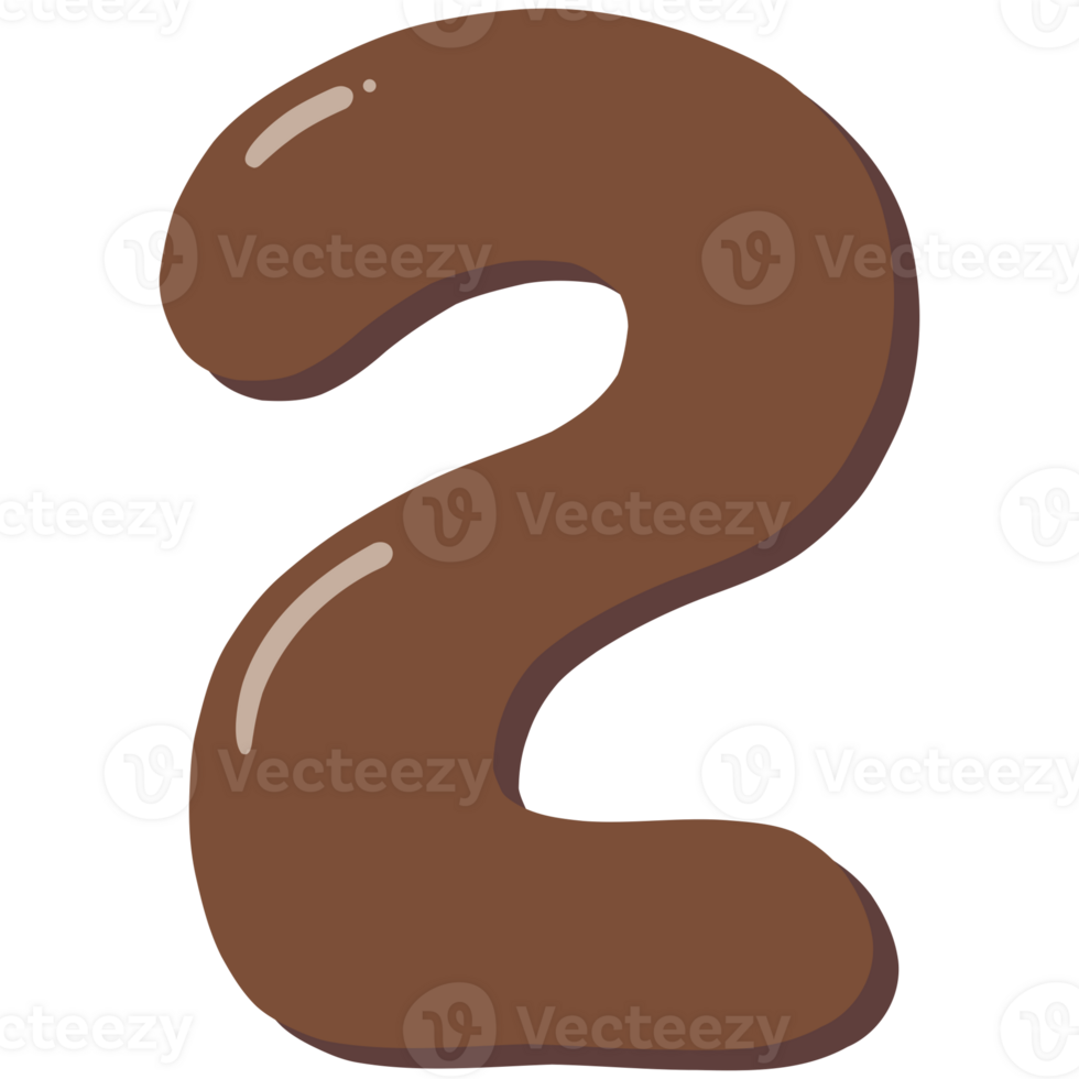 Font number nine two symbols brown png