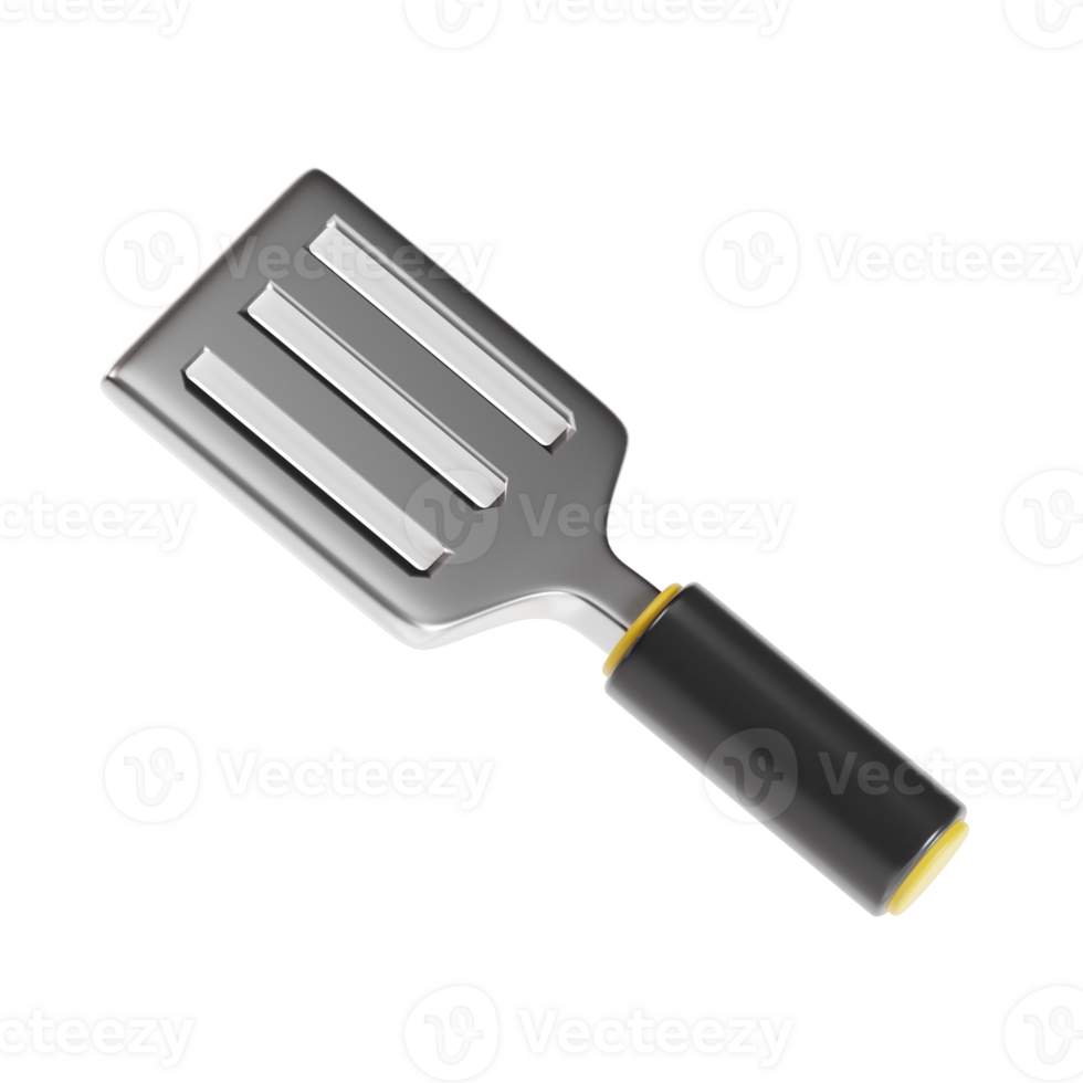 spatula 3d icon, transparent background png