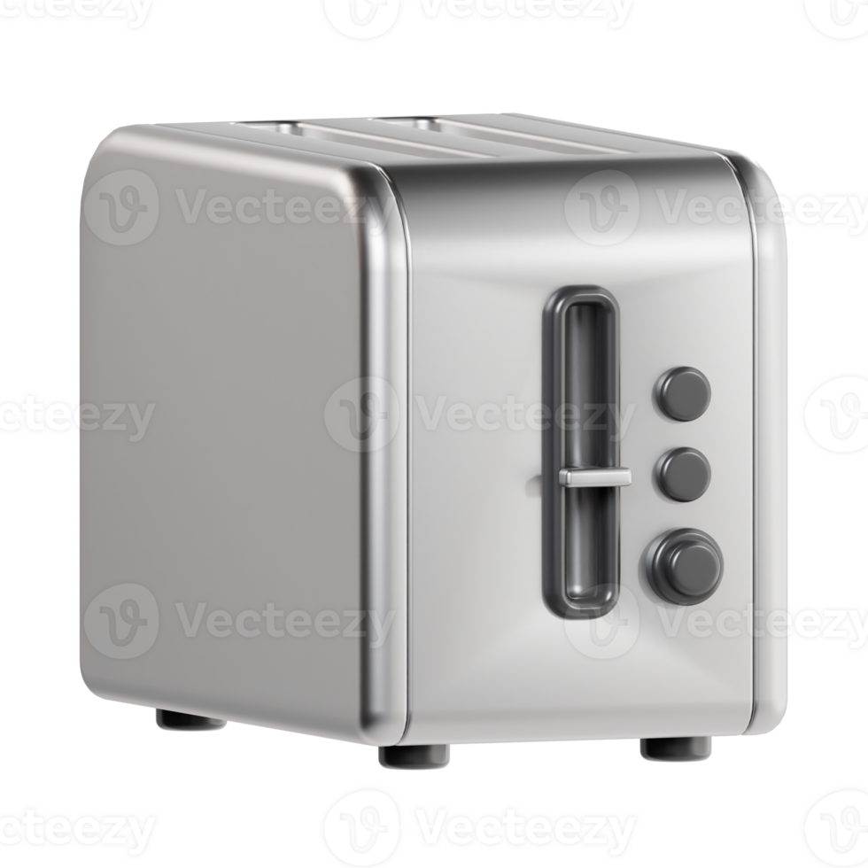 bread toaster 3d icon, transparent background png