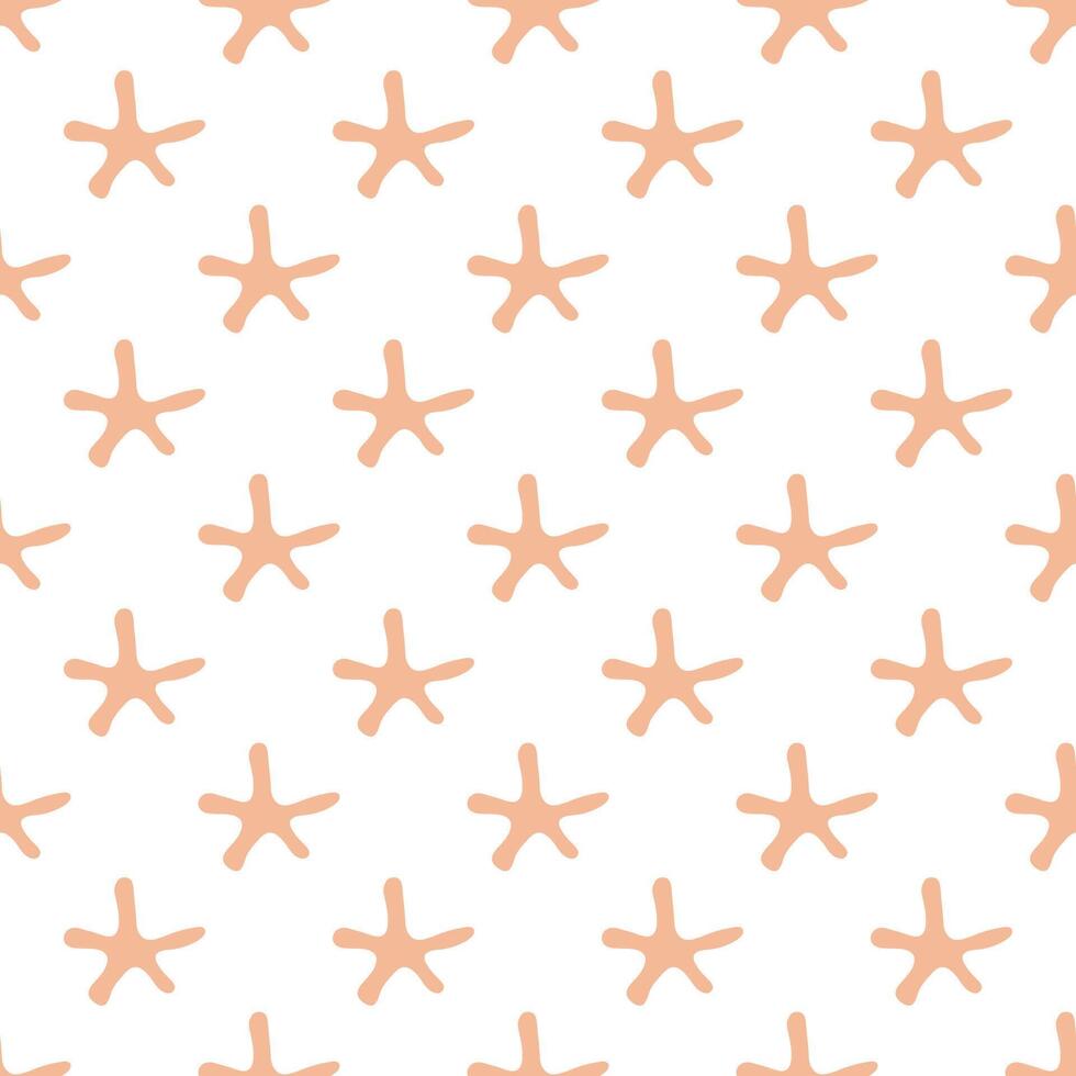 Seamless pattern with cute stars doodle for decorative print, wrapping paper, greeting cards, wallpaper and fabric vector