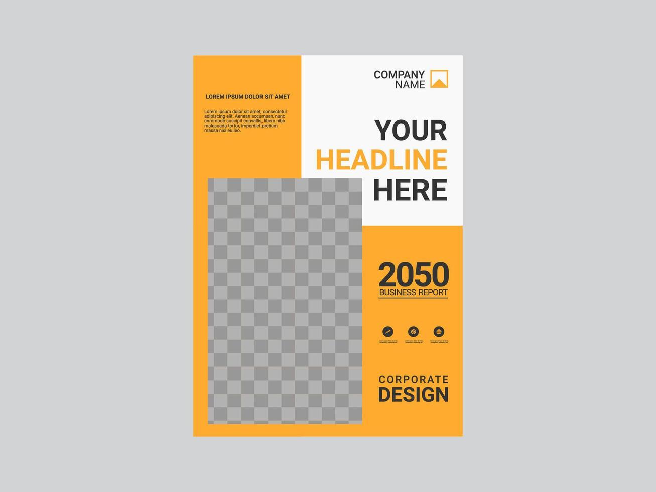 Creative corporate book cover design vector