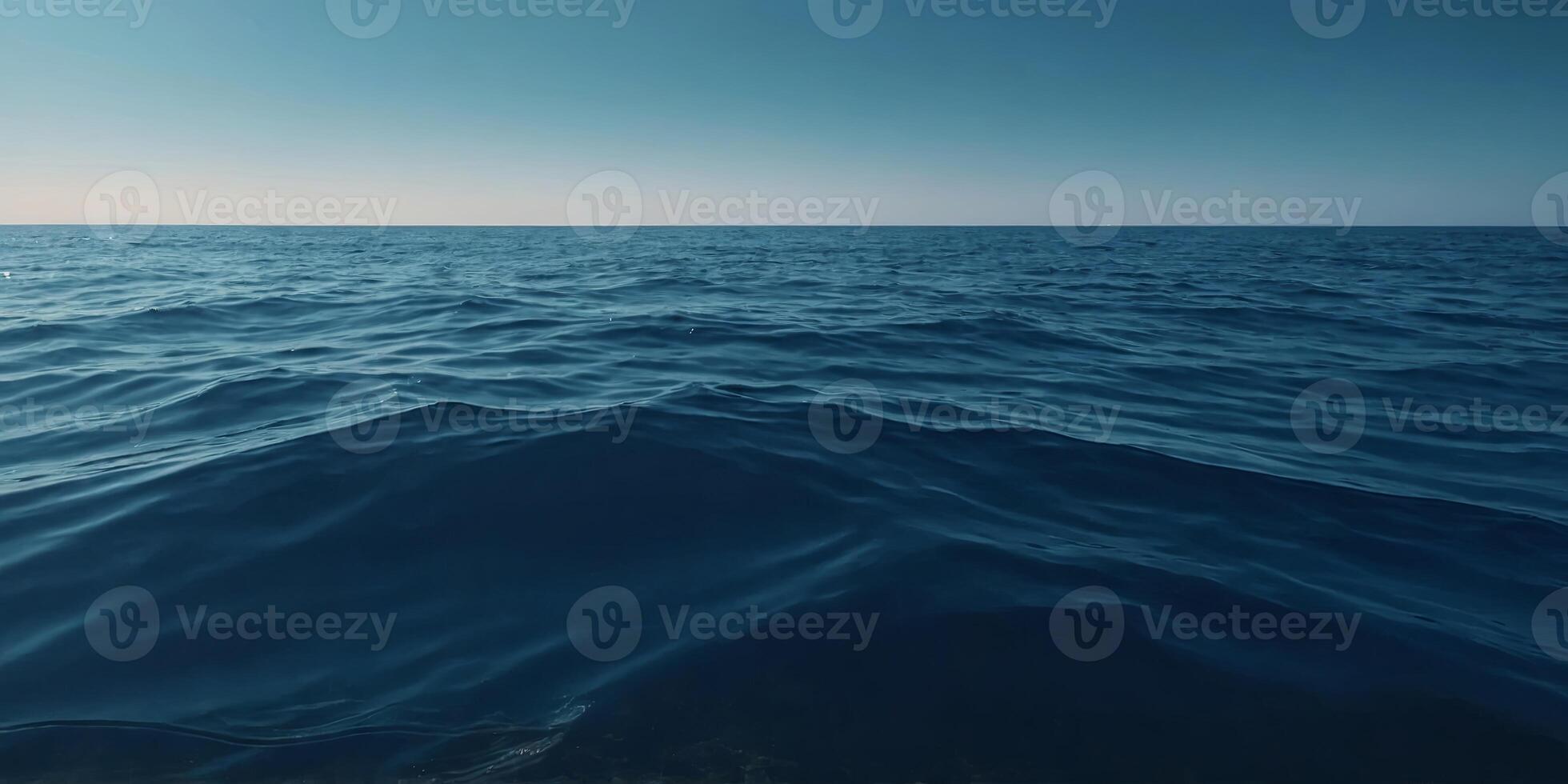 Subtle cyan to navy gradients blue background oceanic. . photo