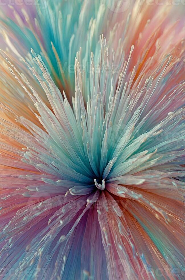 abstract background in delicate tones, smooth iridescence of lines, floral motif. photo