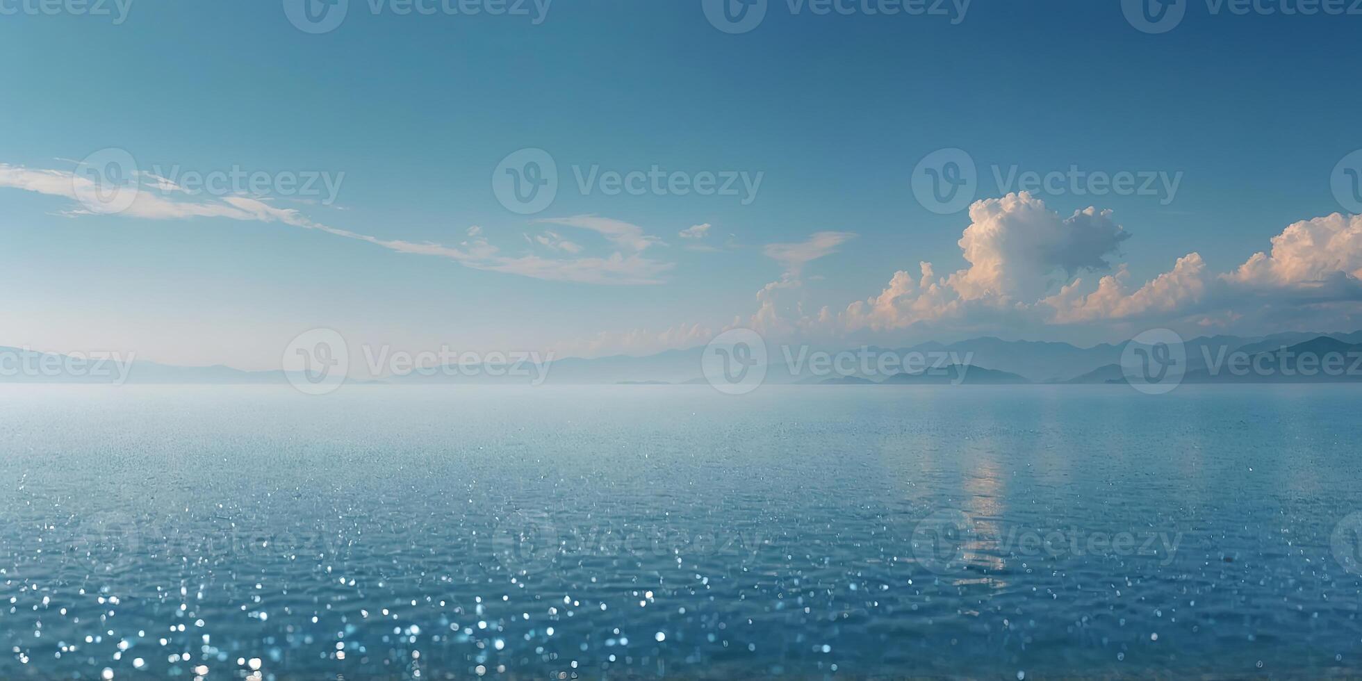 A Solid Soft Sky Blue Background A solid soft sky blue background that offers a serene and refreshing visual for presenting product. photo