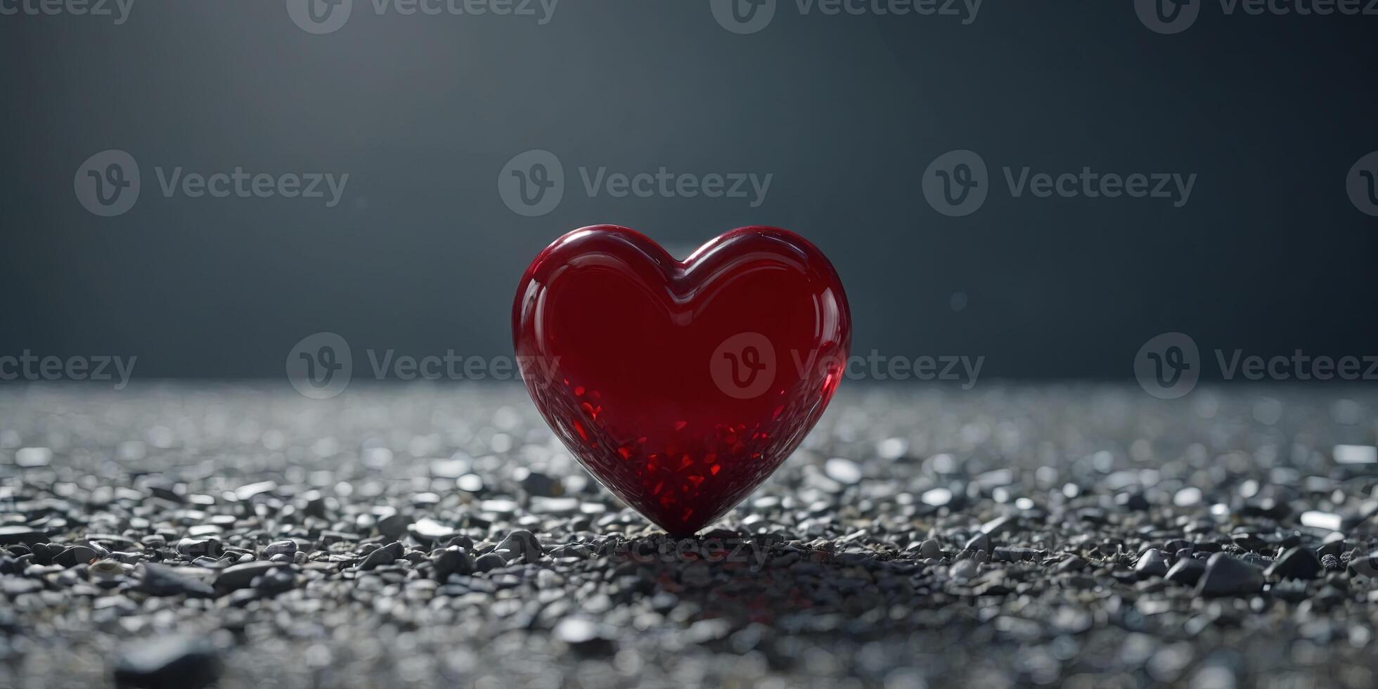 Love background concept with a red heart-shaped object as the basis of the design. . photo