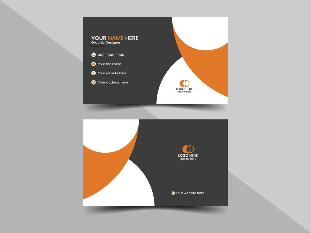 Modern business card design template vector
