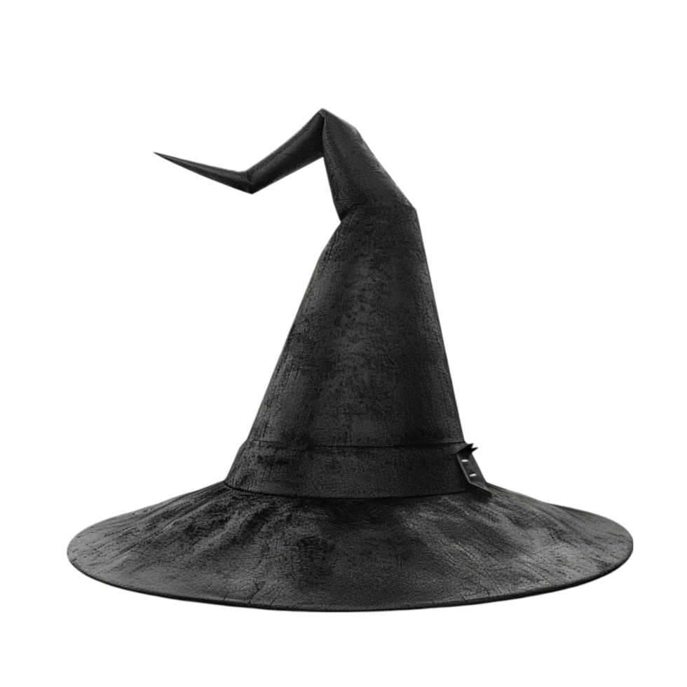 A Black Witch Hat On a Transparent Background png