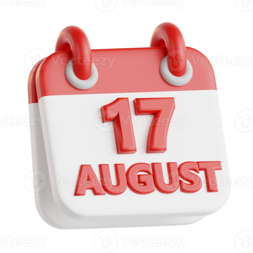 Independence Day Indonesia 3D Icon png