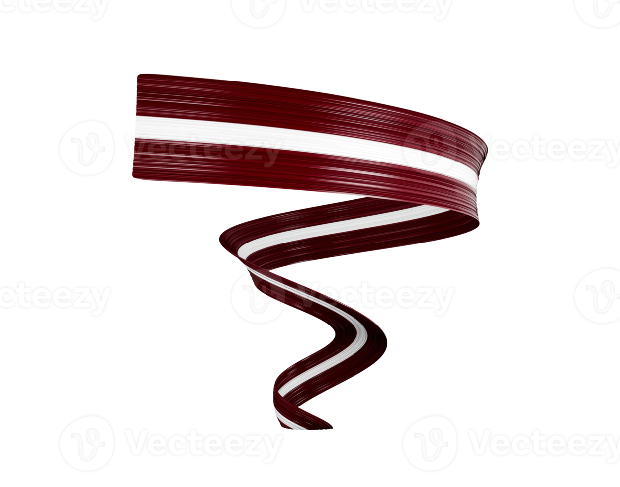 3d Flag Of Latvia 3d Shiny Waving Twisted Ribbon Flag 3d Illustration png