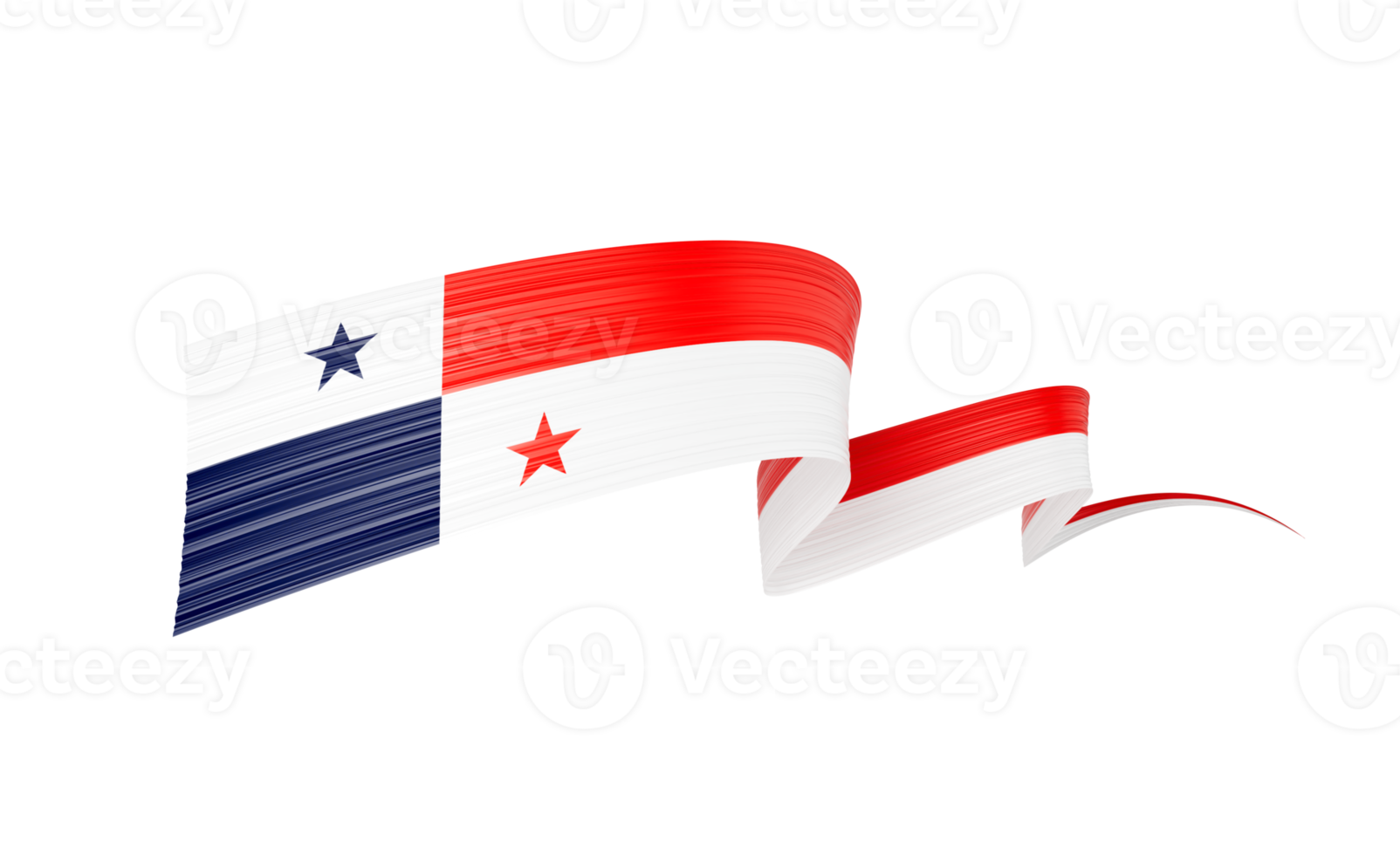 3d Flag Of Panama 3d Shiny Waving Panama Ribbon Flag 3d Illustration png