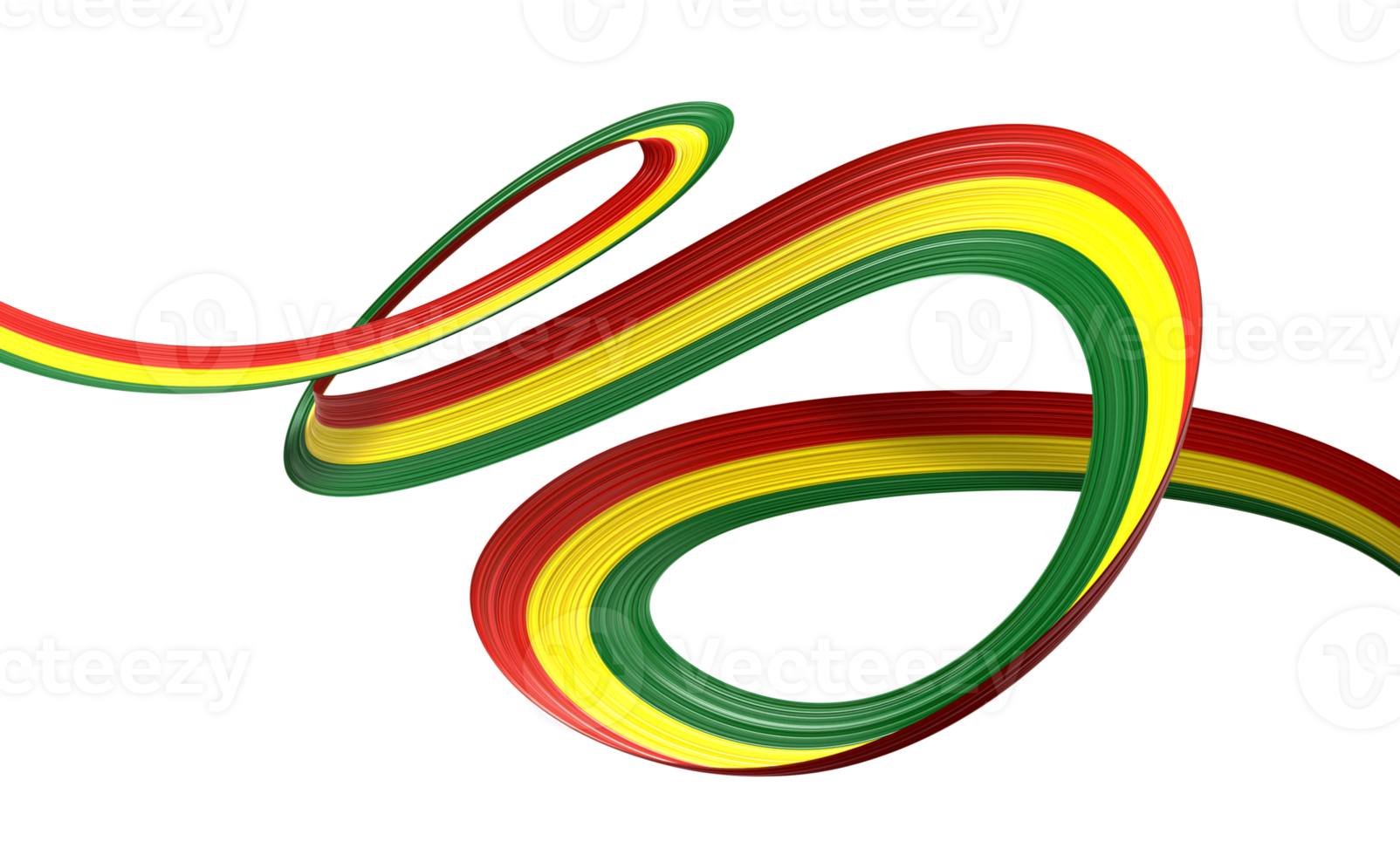 3d Flag Of Bolivia 3d Shiny Waving Bolivia Ribbon Flag 3d Illustration png
