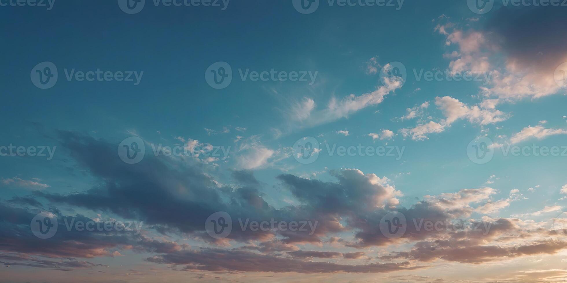 Serene sky blue pastel gradient background soft. . photo