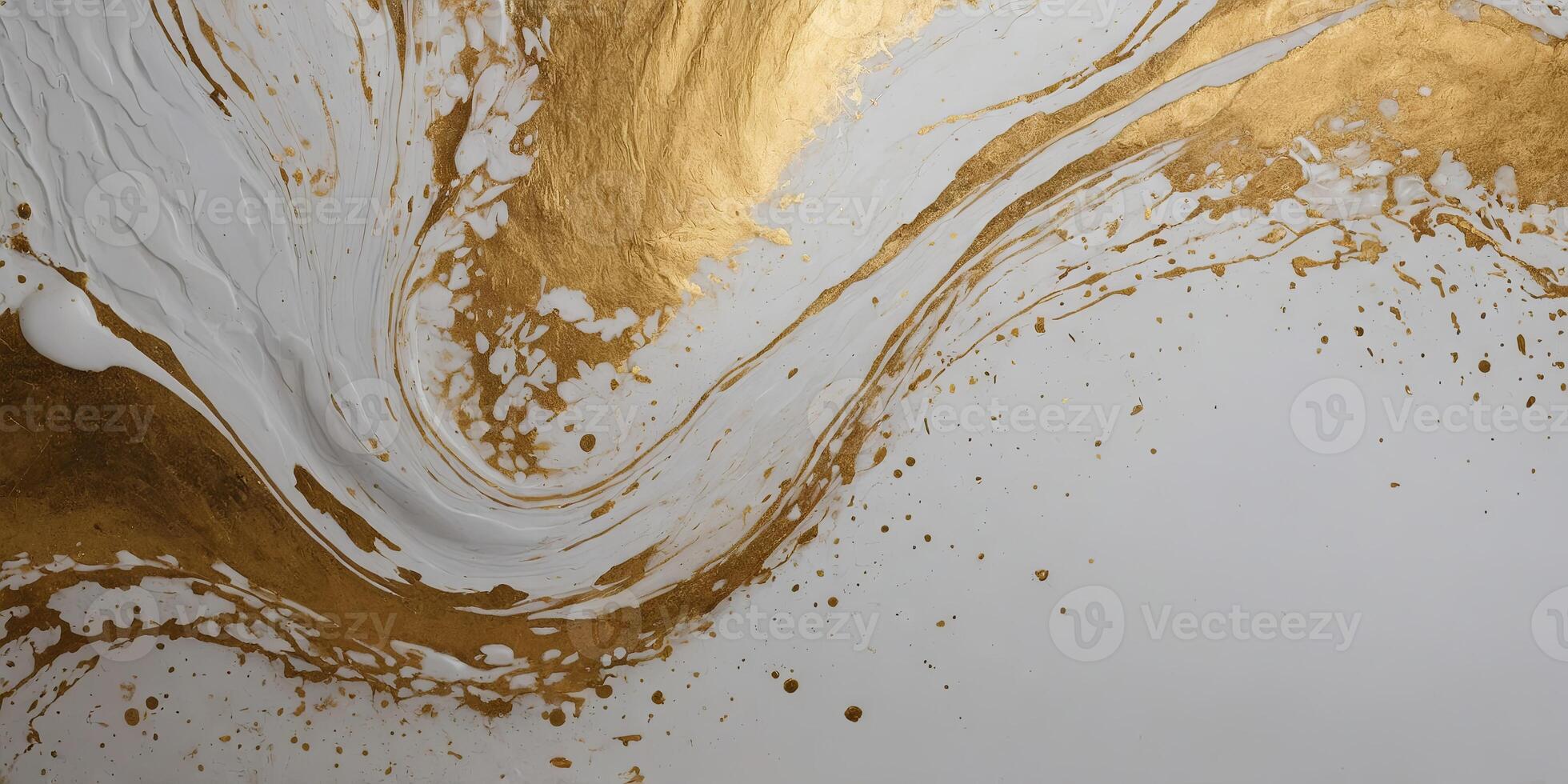 A abstract white and gold background with. photo