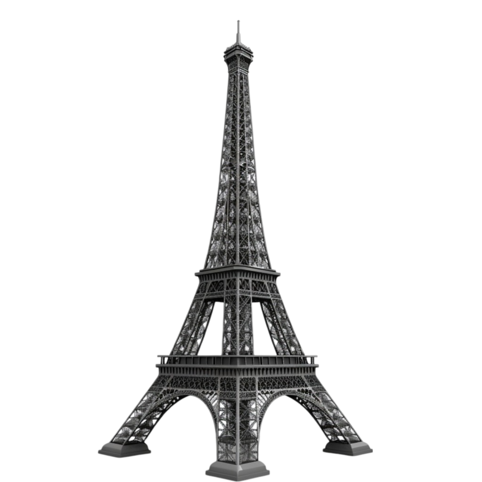3D Render of Building Structure Isolated png