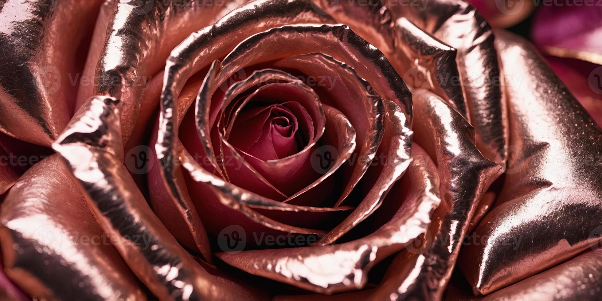 radiant rose, pink metallic foil background - luxurious and elegant design. . photo
