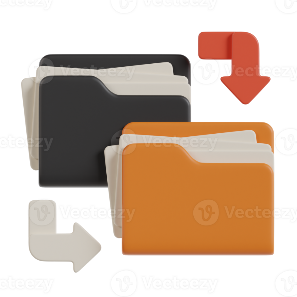 File Sharing 3D Icon. File Transfer 3D Icon png
