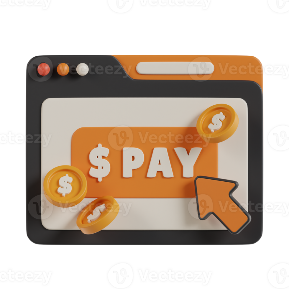 Pay Per Click 3D Icon. Pay Click 3D Icon png