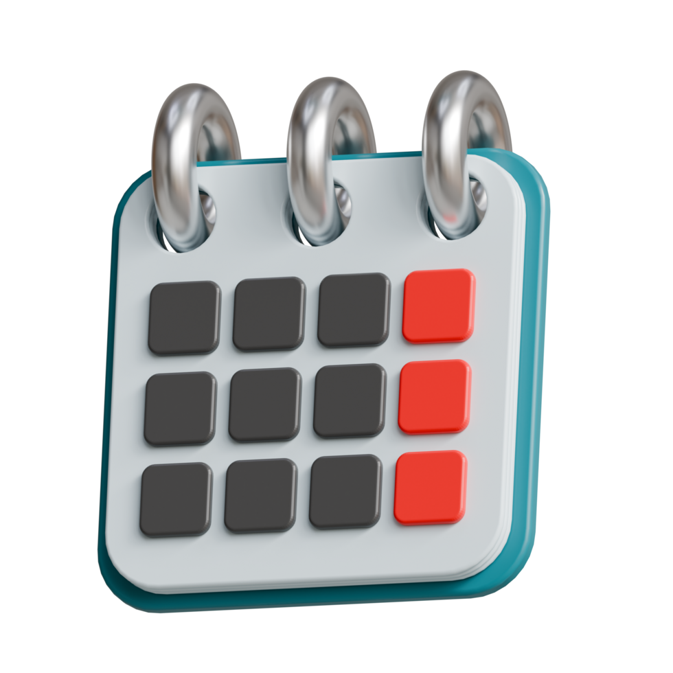 Calendar 3D Icon png