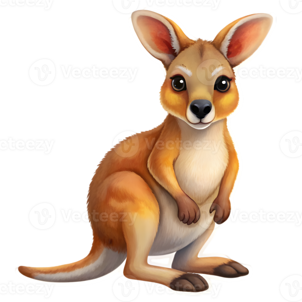 Cute Kangaroo Sticker png