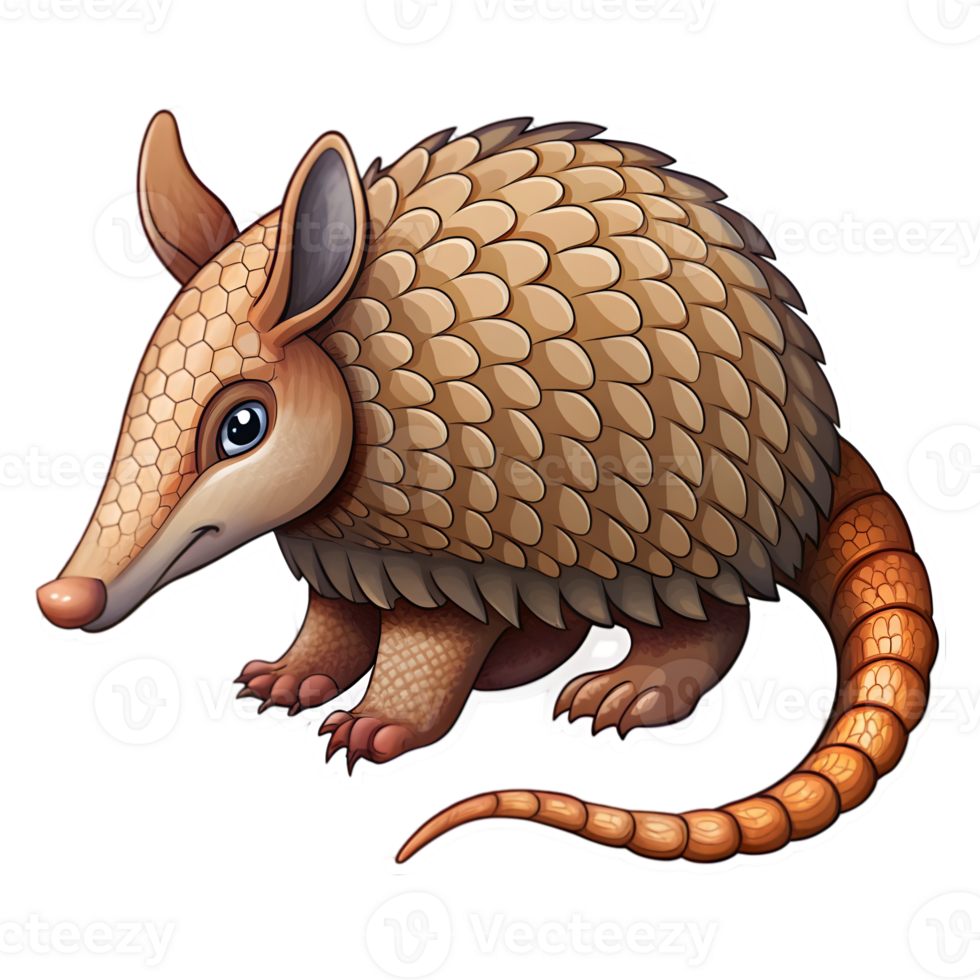Funny Armadillo Sticker png